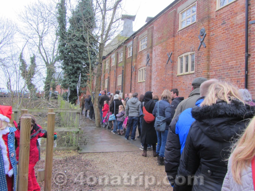 Father Christmas sails into Snape Maltings UK