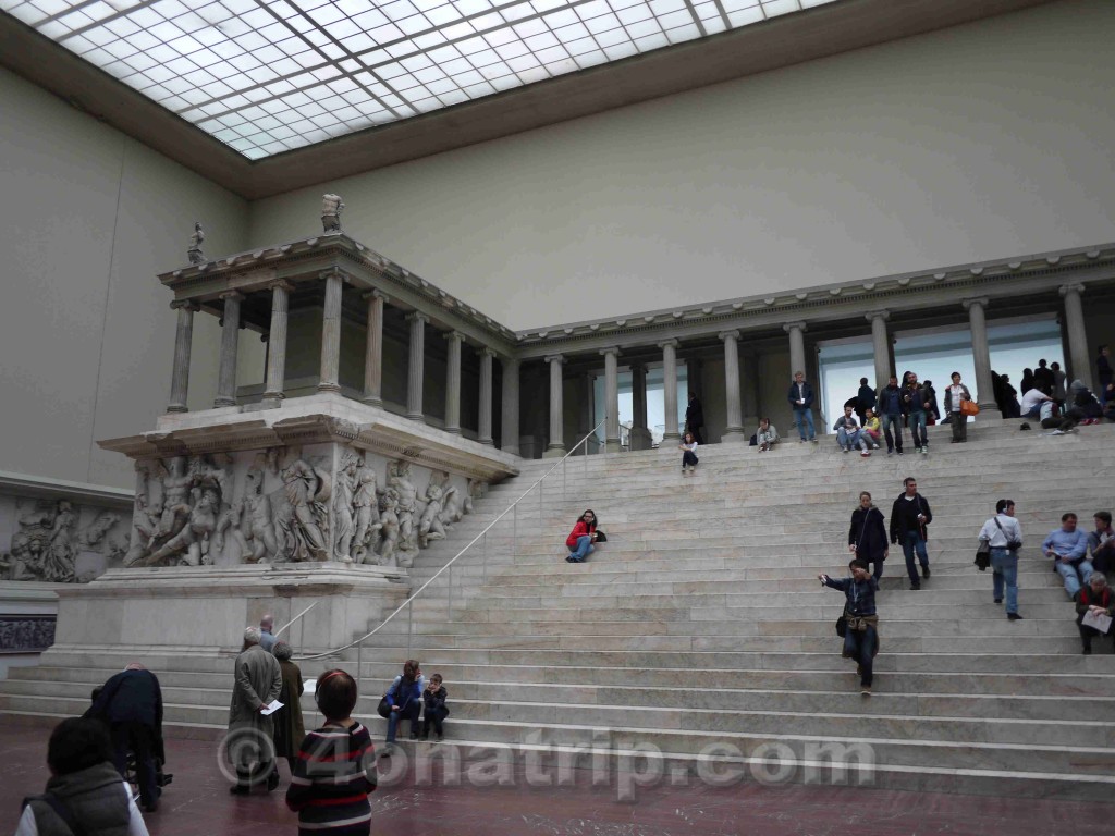 Steps up to the temple