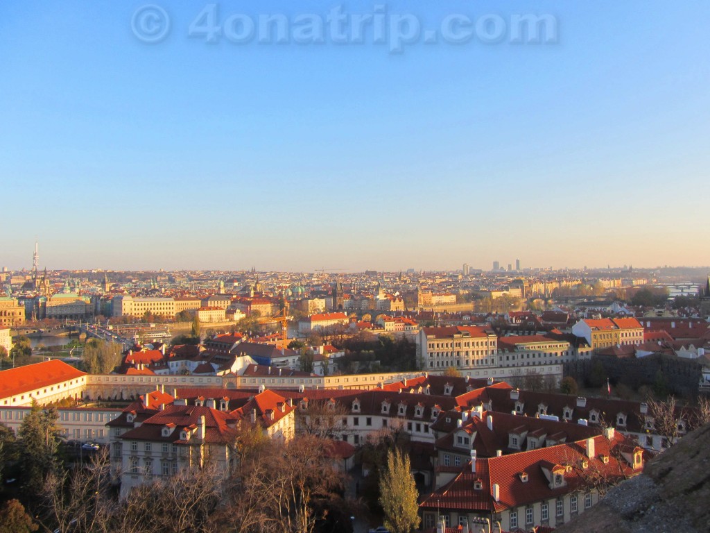view from near Prague Castle, Lesser Town