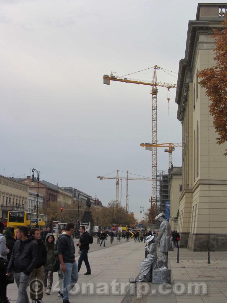 cranes in Berlin Germany