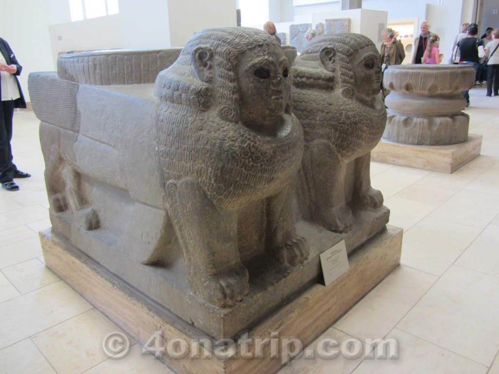 large stone statues Pergamon Museum Berlin Germany