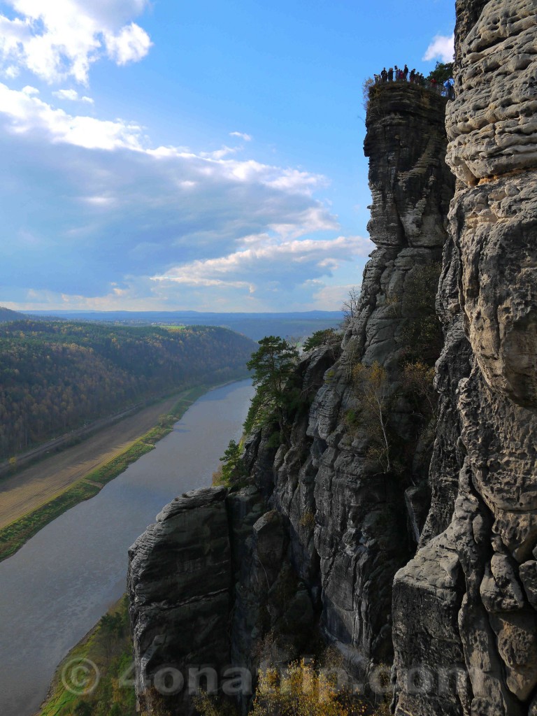 Elbe River view from Bastei