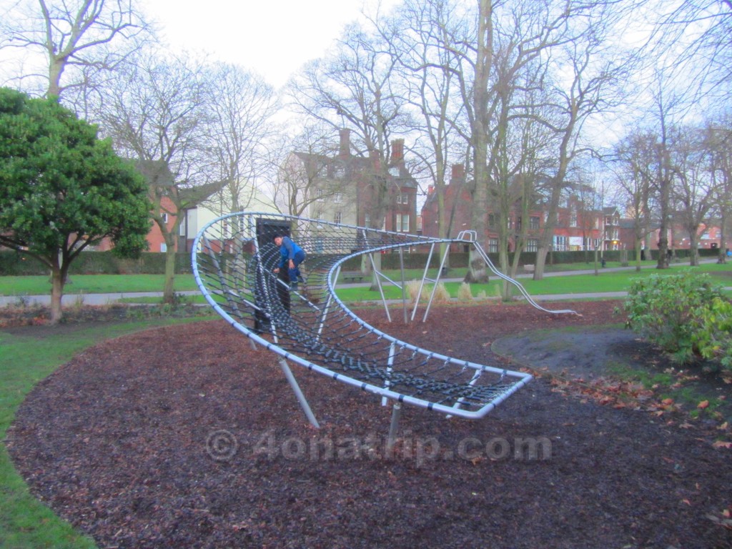 climbing at a park in Norwich