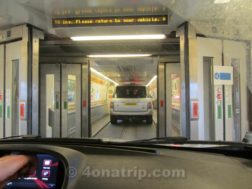 driving inside the channel tunnel