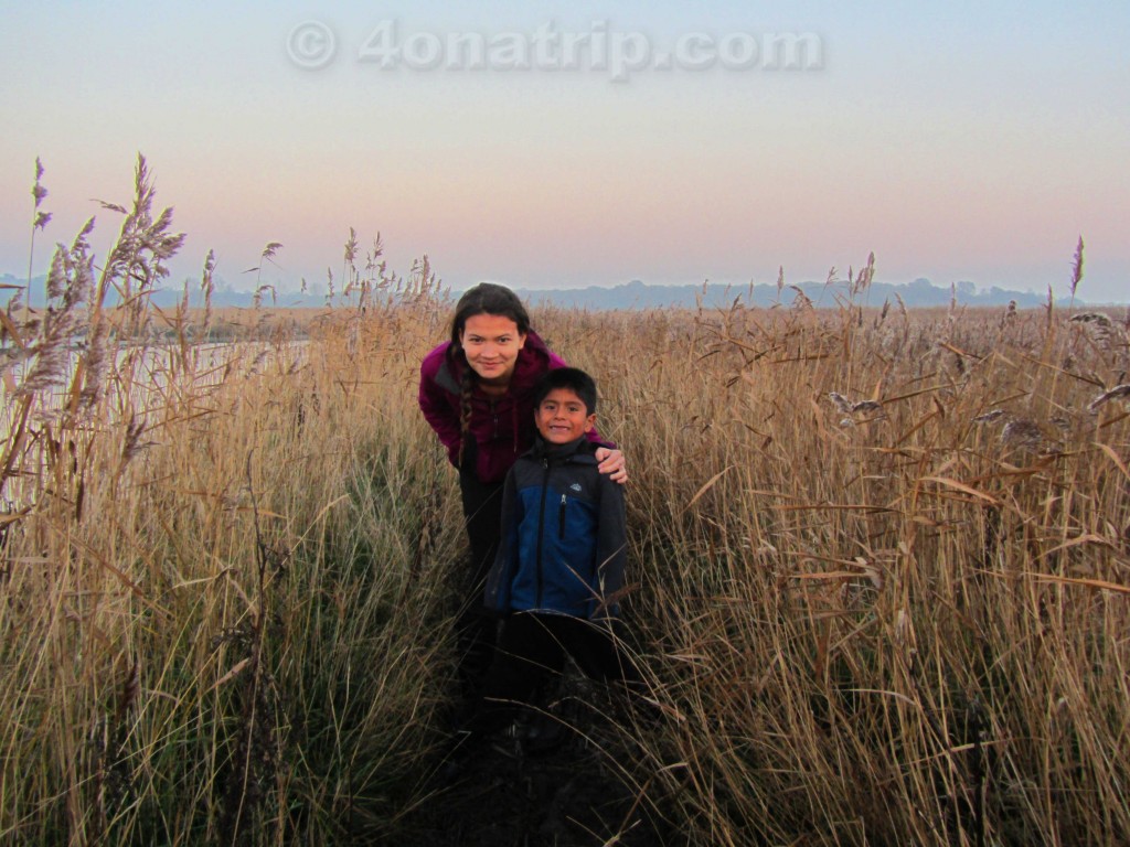 kids on trail