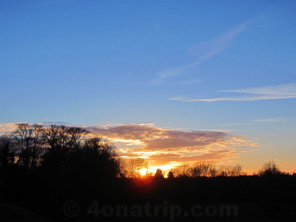 sunset at Framlingham Castle