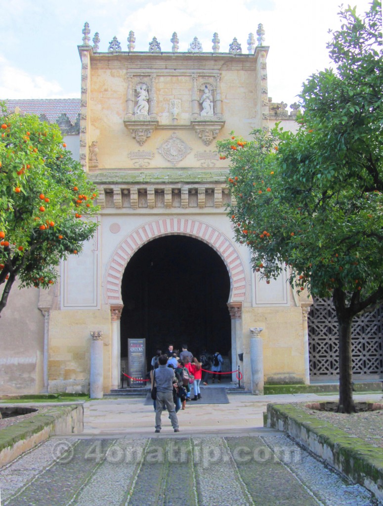 Entrance to Mezquita Cordoba Spain