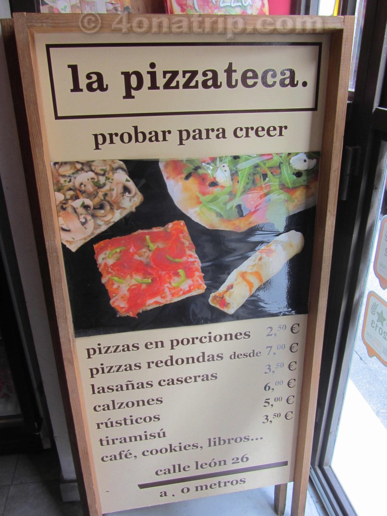 Madrid Spain La Pizzateca