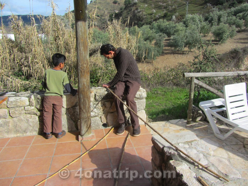 making bamboo windchime