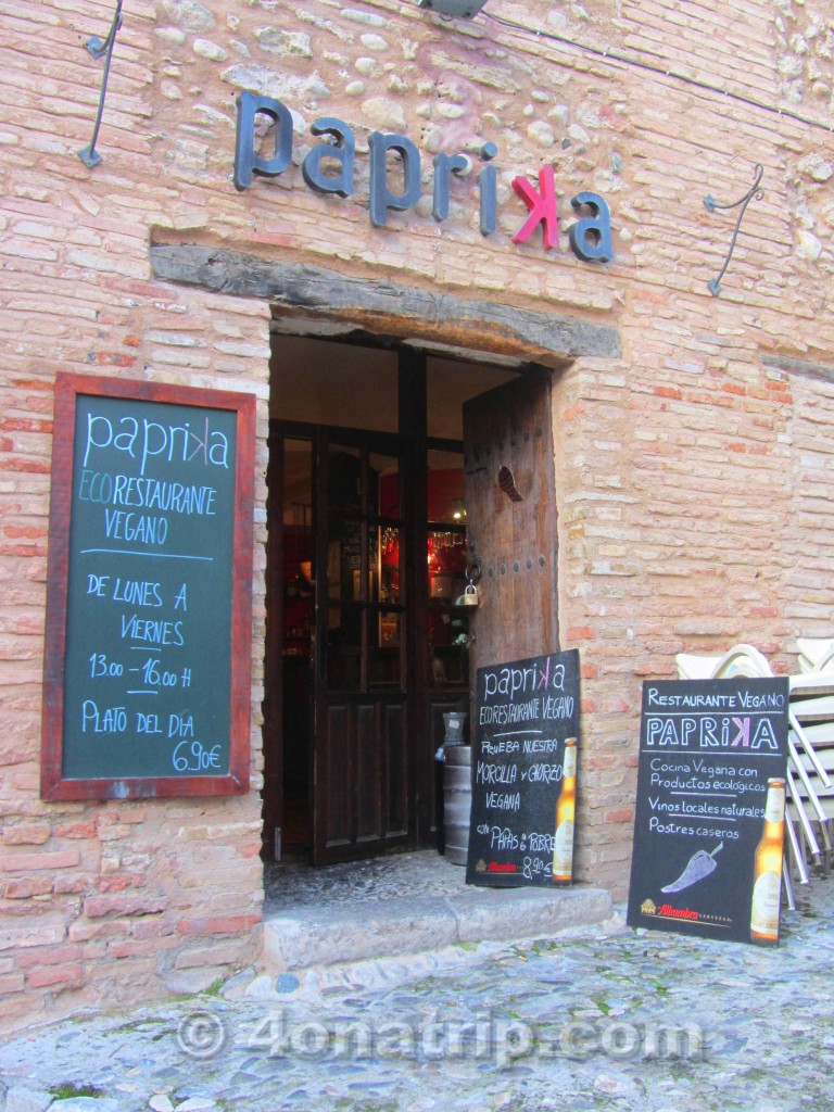 Paprika Vegan Vegetarian Restaurant Granada Spain