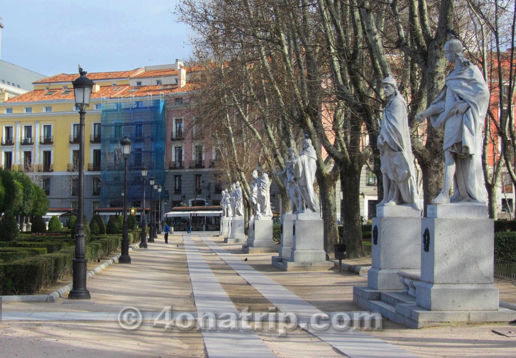 Gothic Kings sculptures plaza de Oriente Madrid