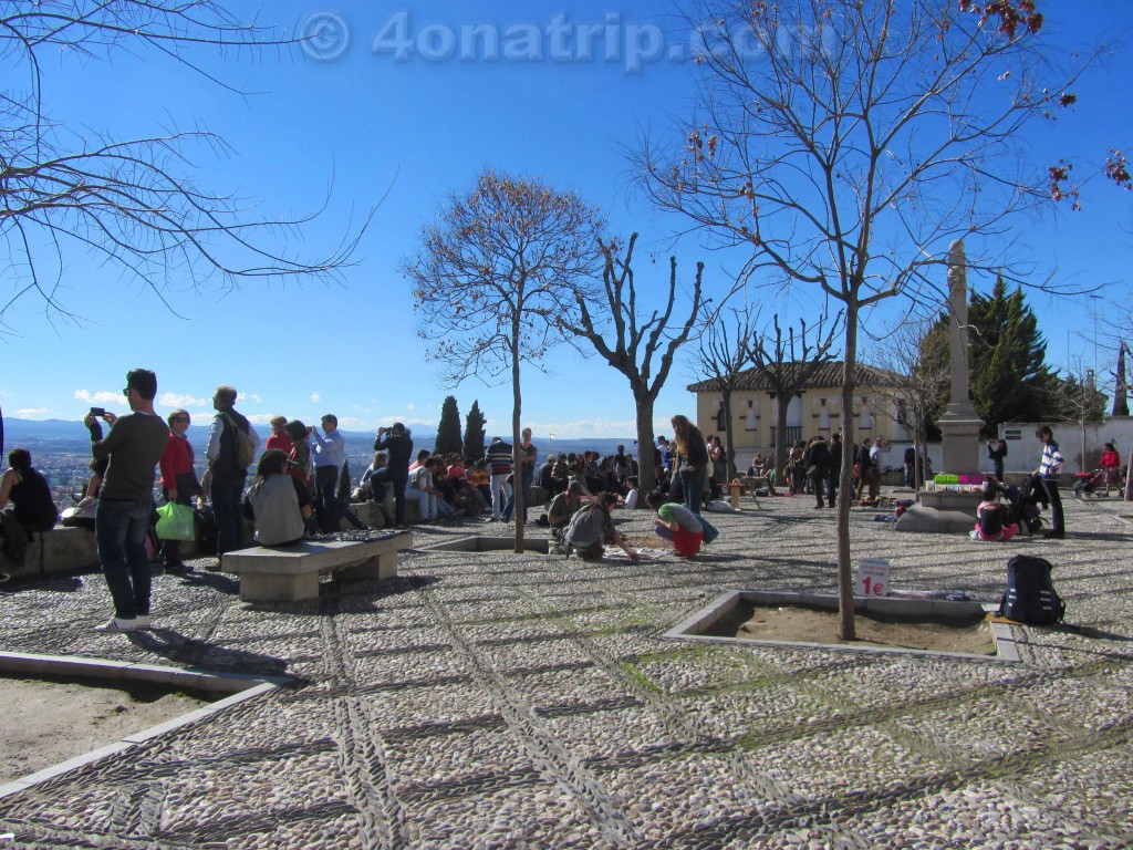 plaza view Granada Spain