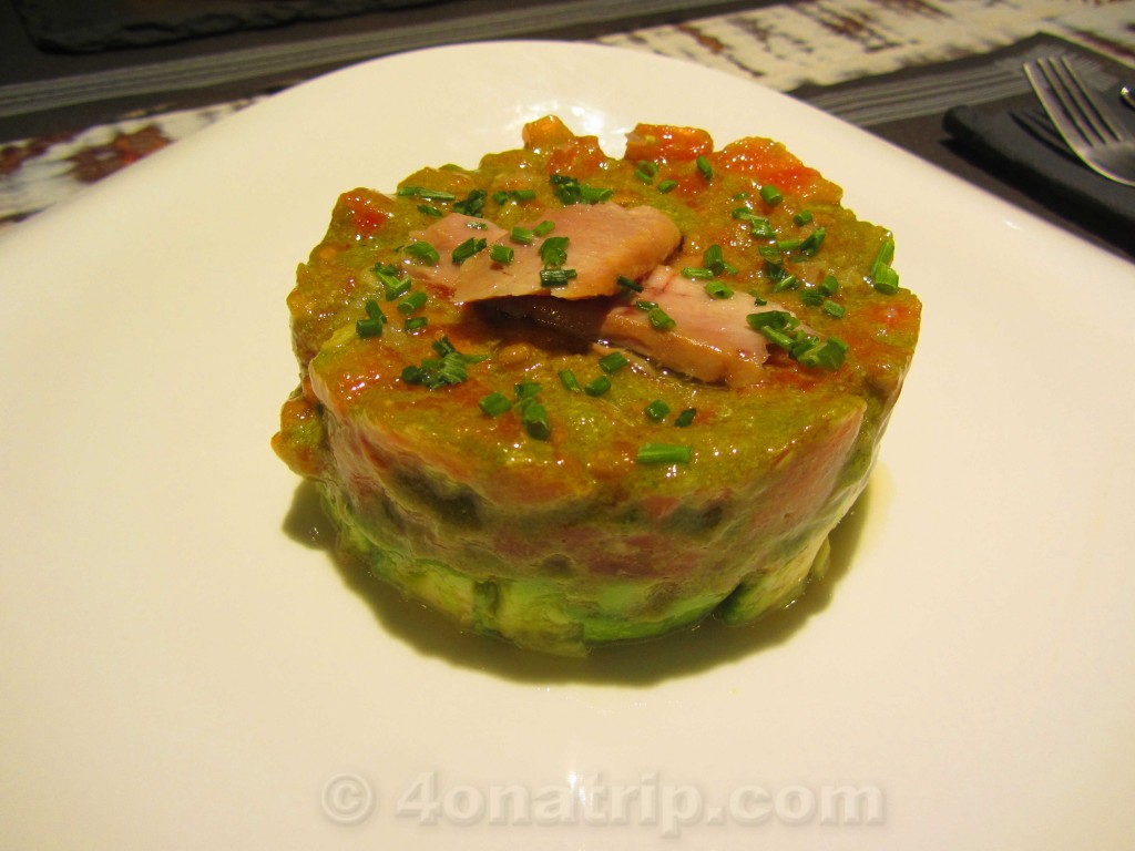 tomato and avocado, Charlotte Gastrobar & Cafe Malaga Spain