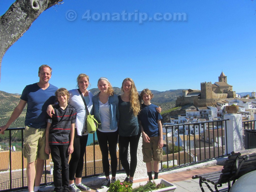 Carol's family in  Iznajar Spain
