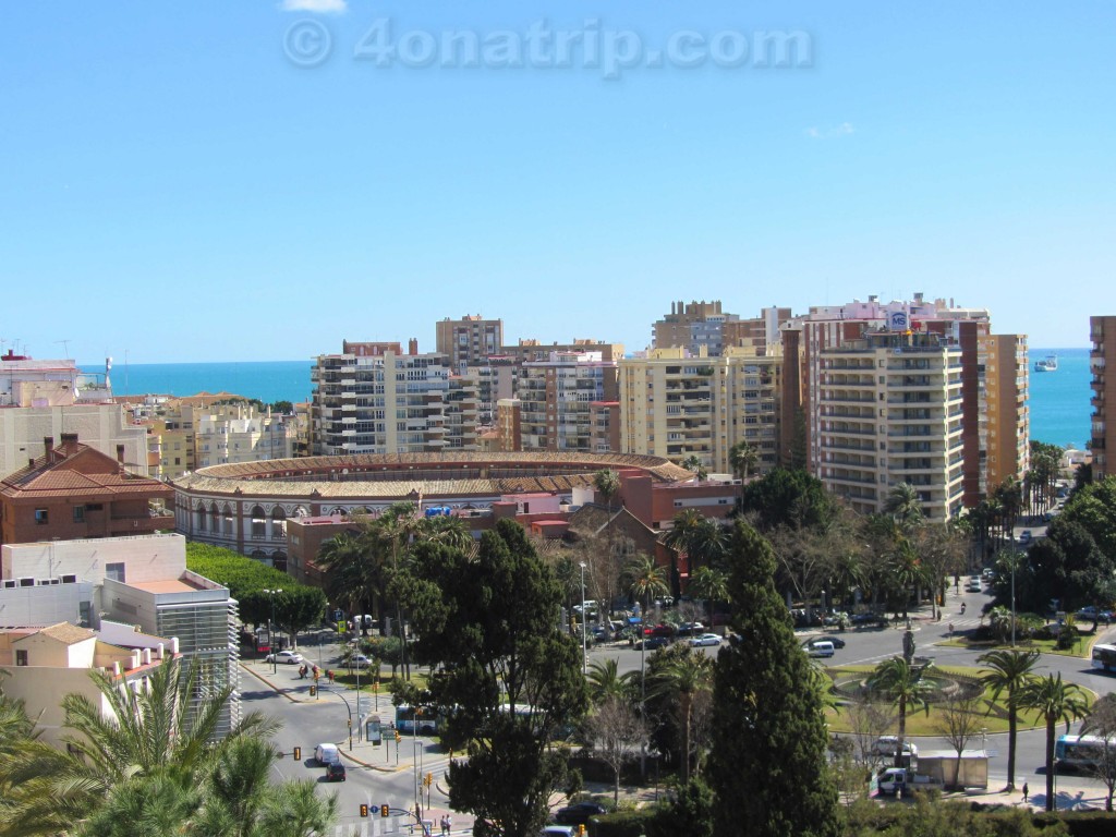 Malaga bullring overlook