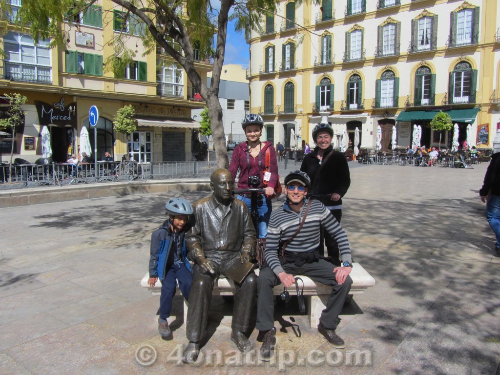 Picasso statue Malaga Spain