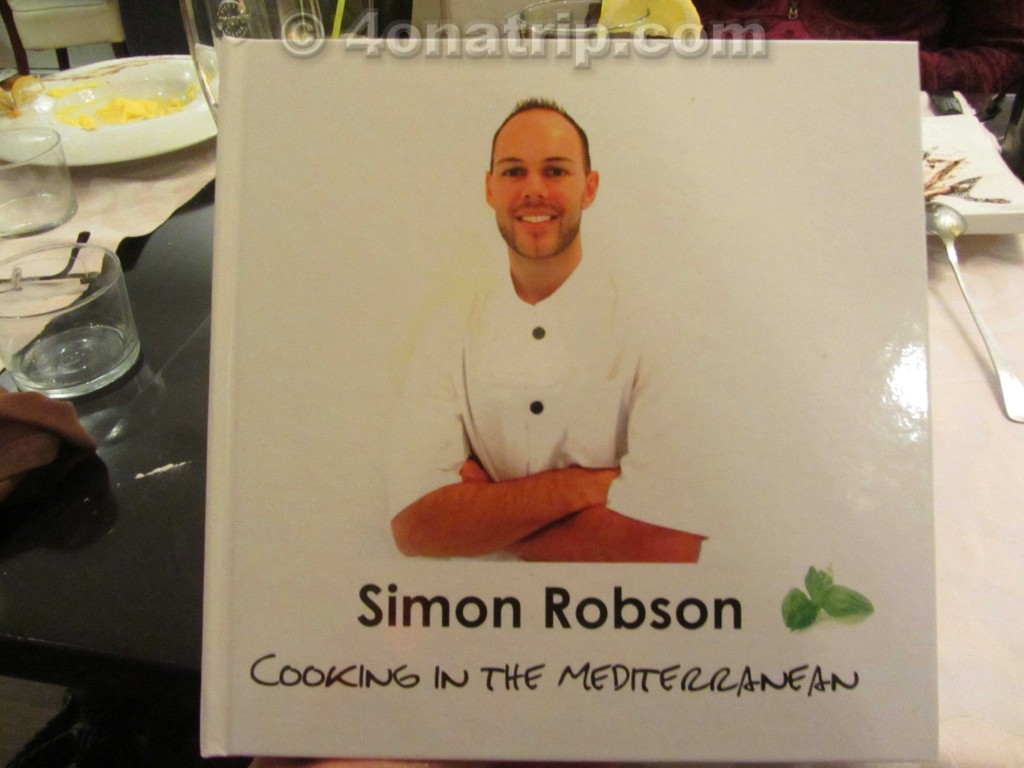 cookbook from chef of Vino Mio Malaga