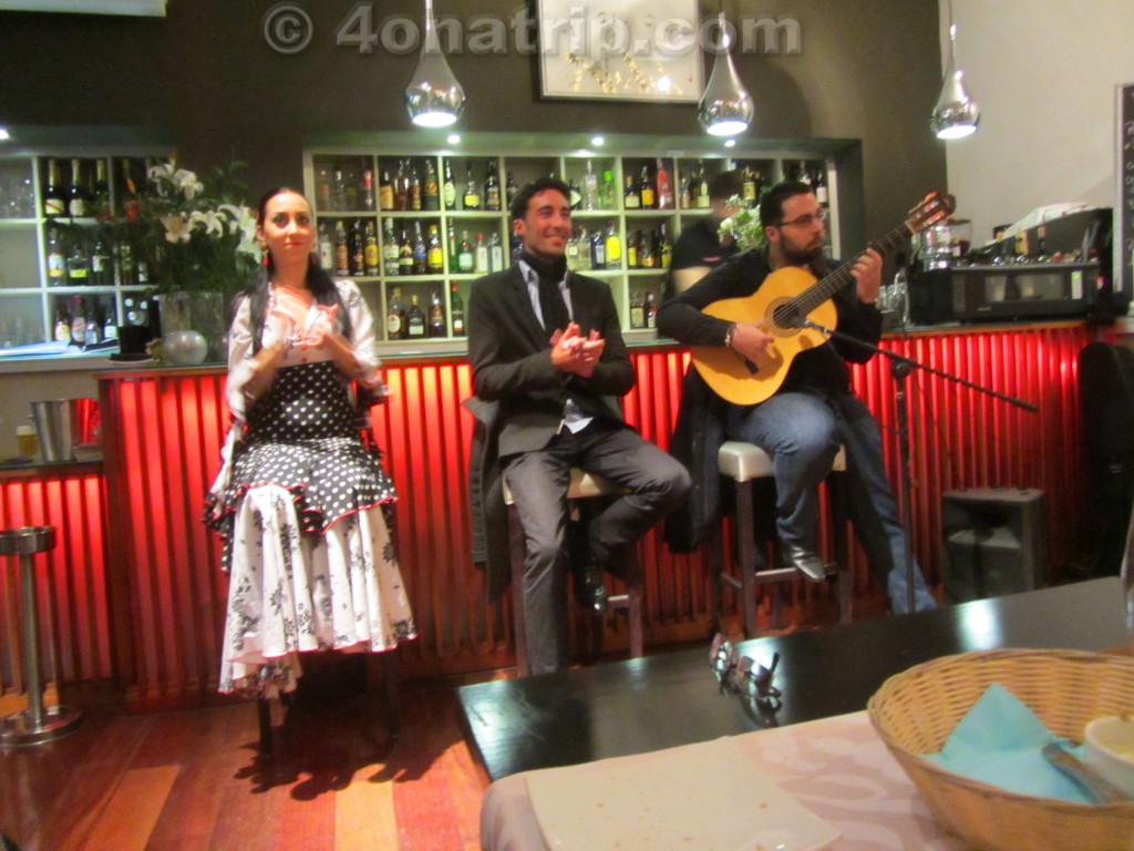 Flamenco dancer, singer, guitar player Vino Mio Malaga Spain