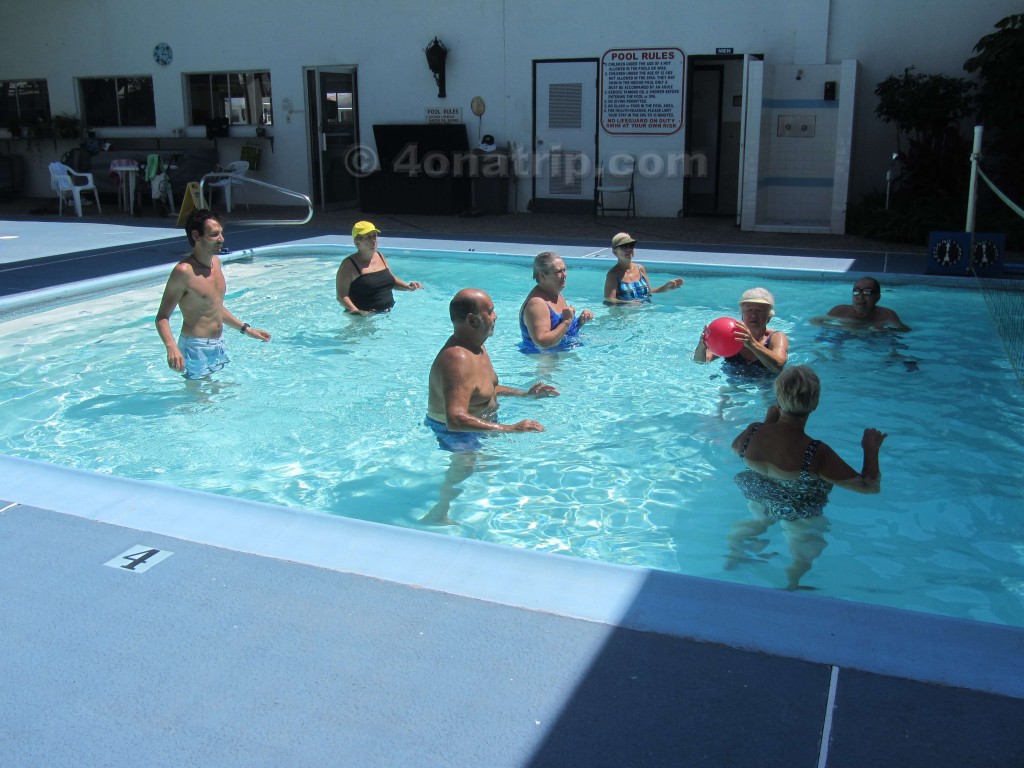 pool volleyball