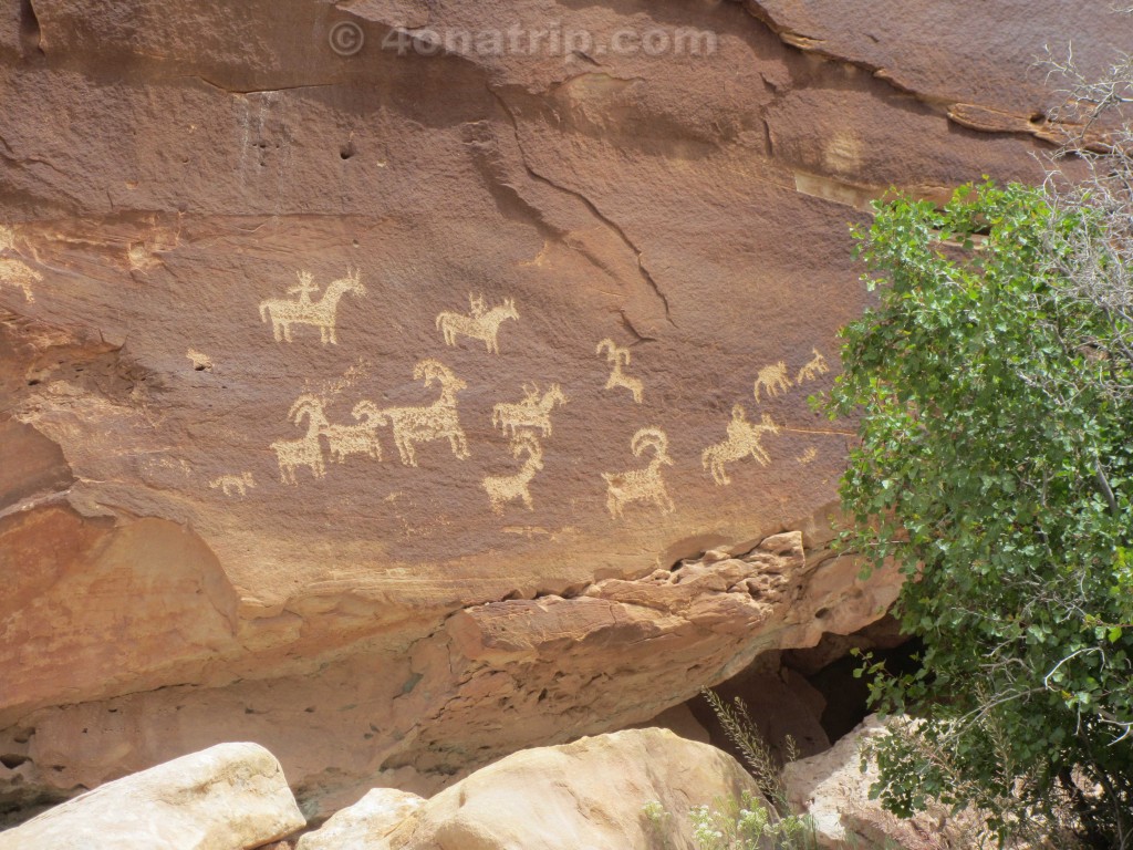 Arches National Park petroglyphs