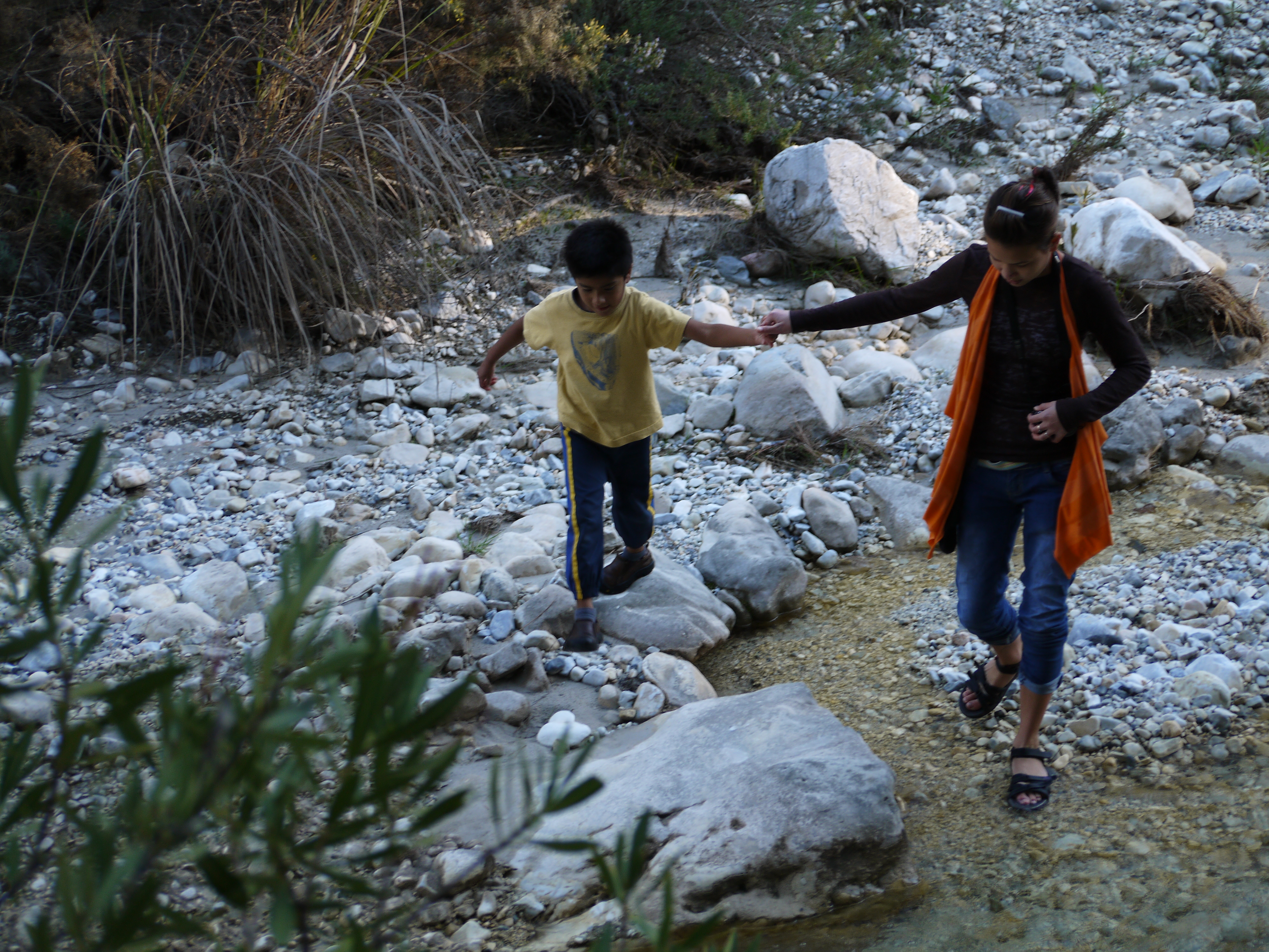 Walking along the rio