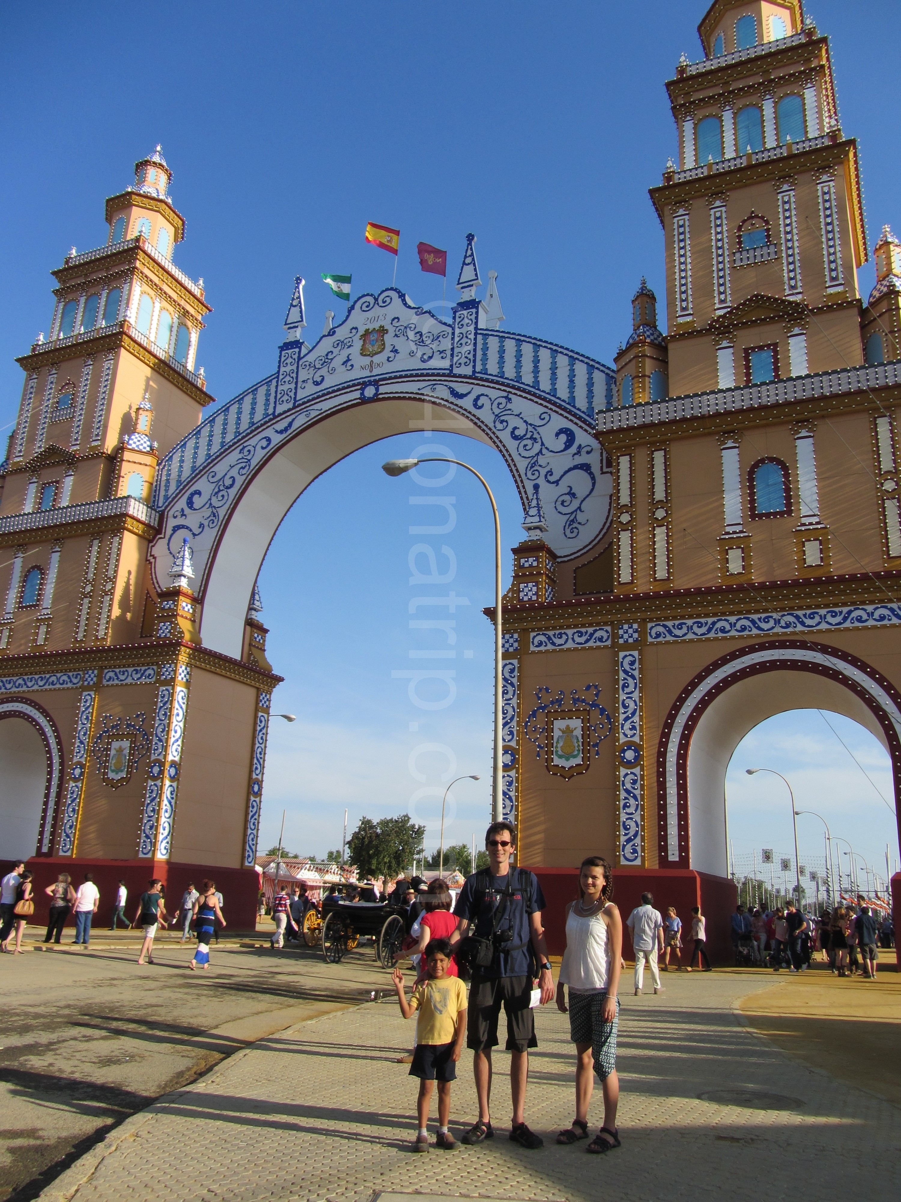 The April Fair in Seville Spain