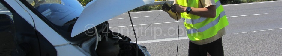 Breakdown on the Autovia in southern France