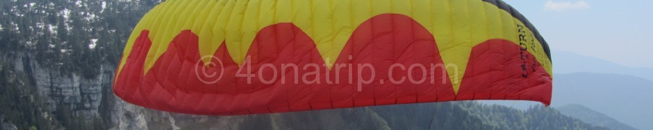 Paragliding in the Haute-Savoie in France