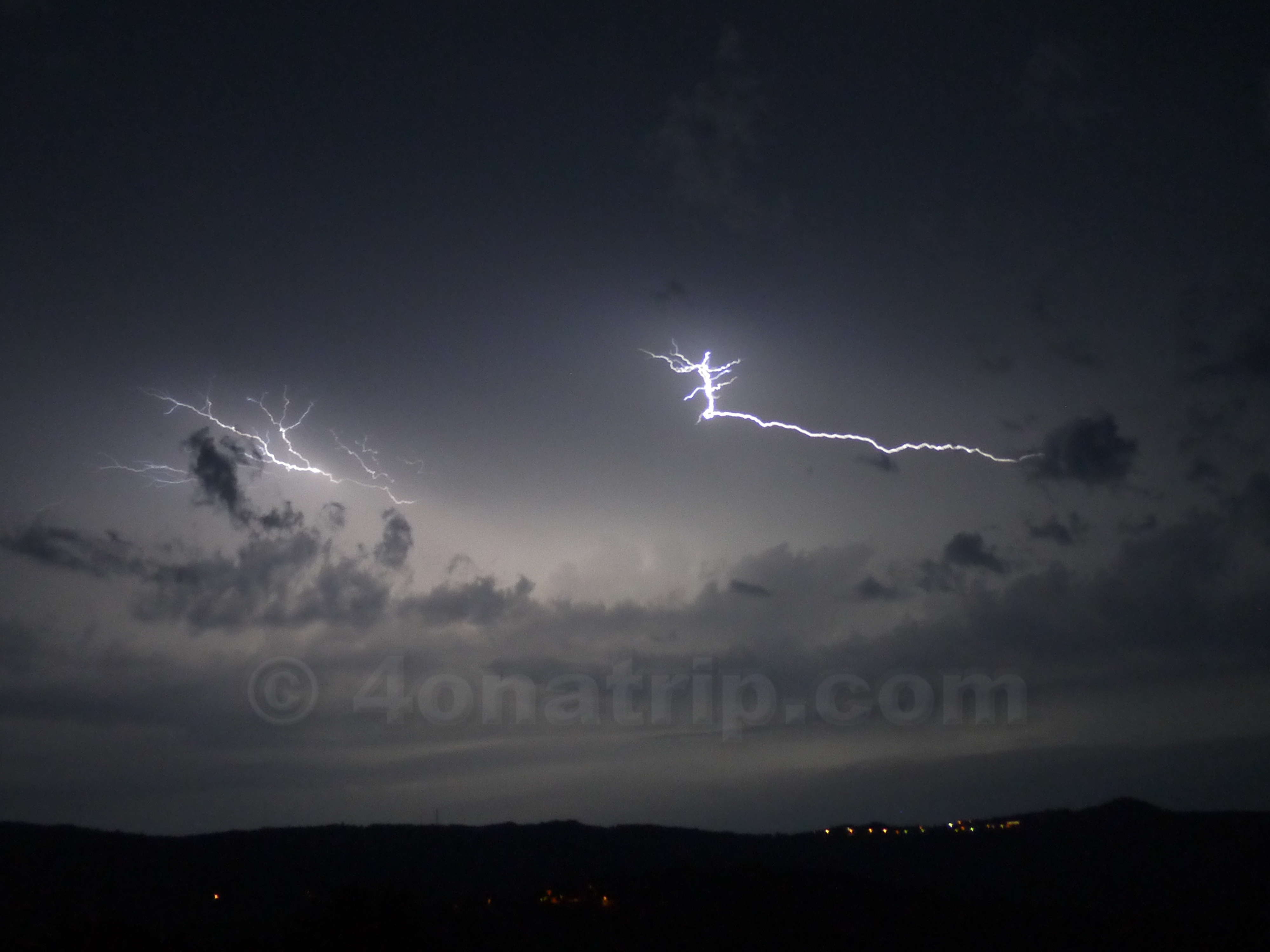 Summer Lightning Storm Motovun, Croatia
