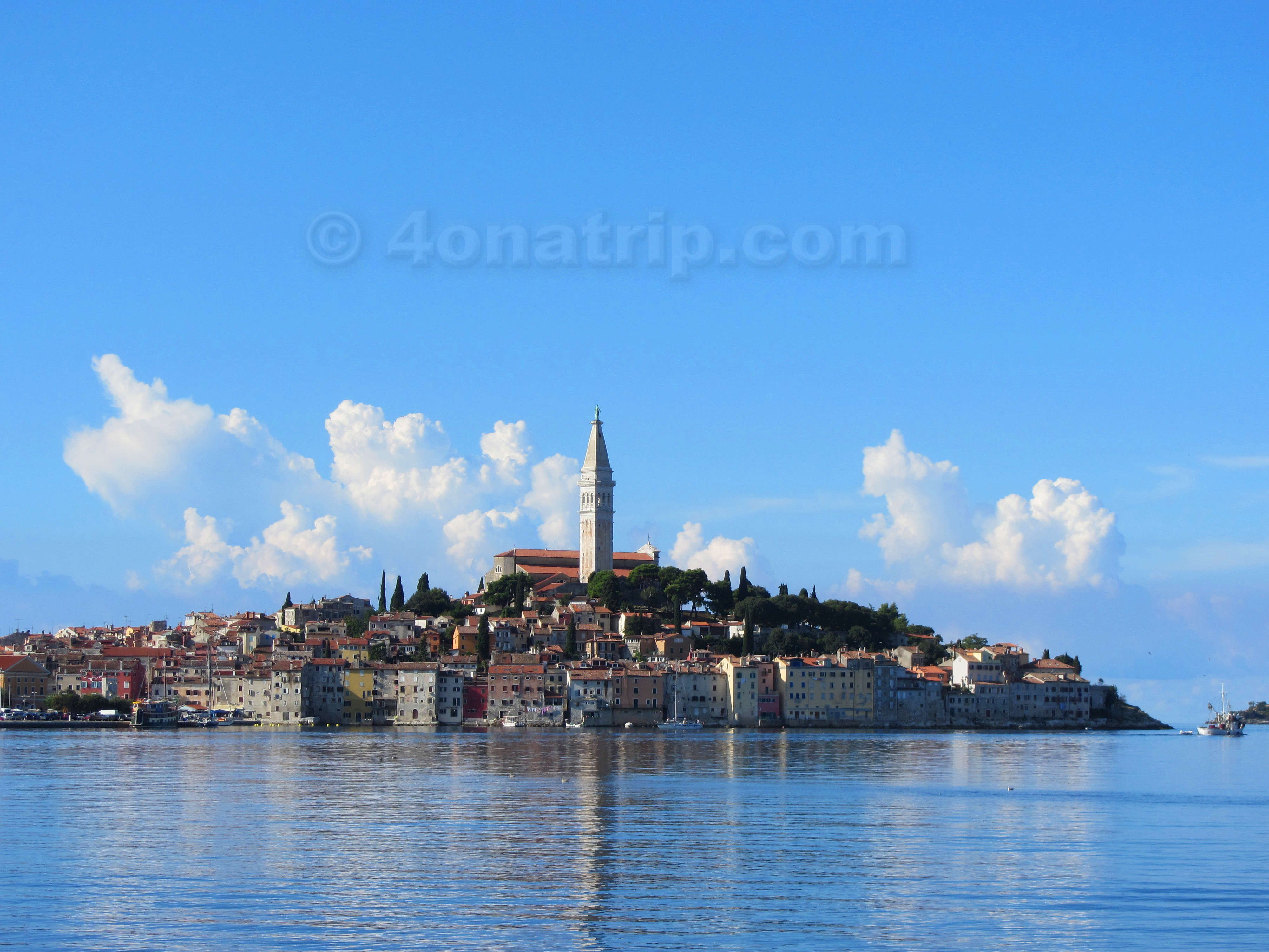 Boat tour around Rovinj, Croatia