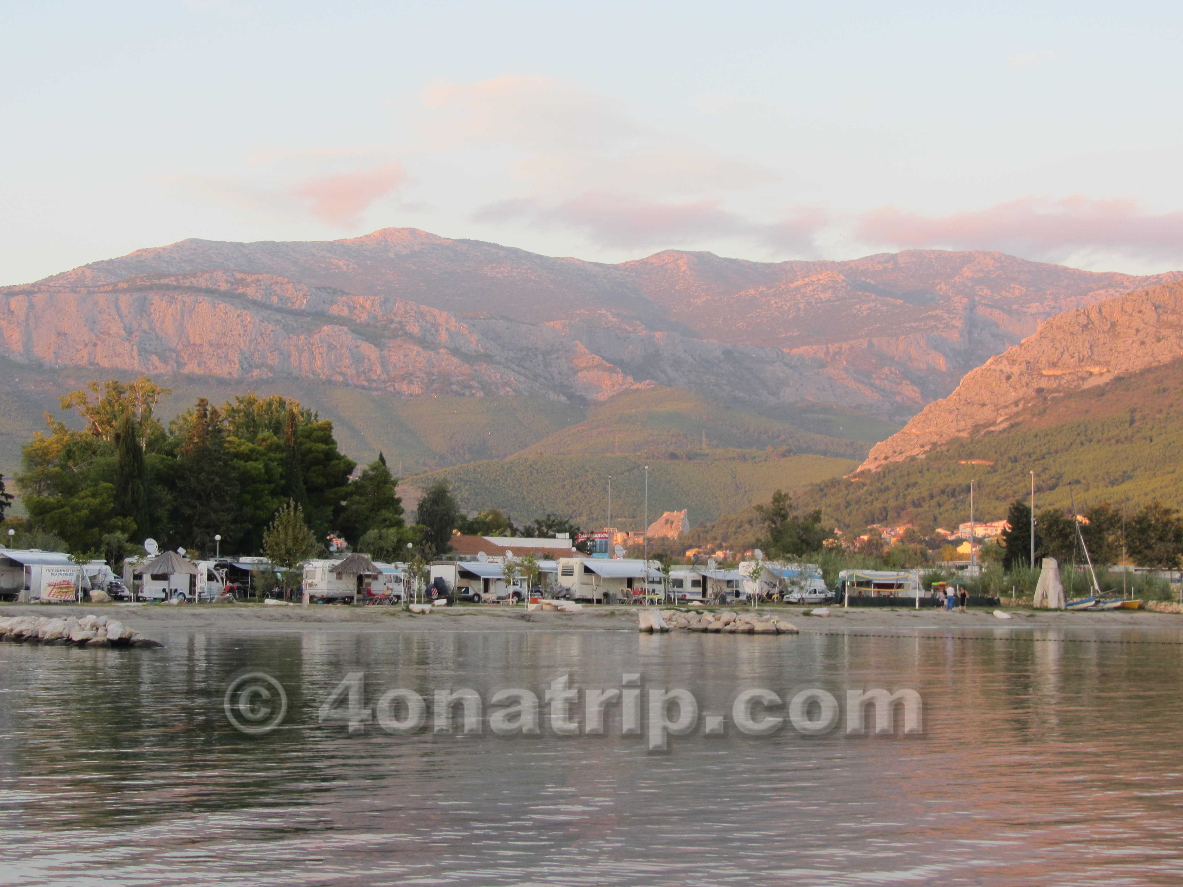 Camping in Stobrec, Croatia