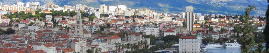 Views from Marjan in Split Croatia