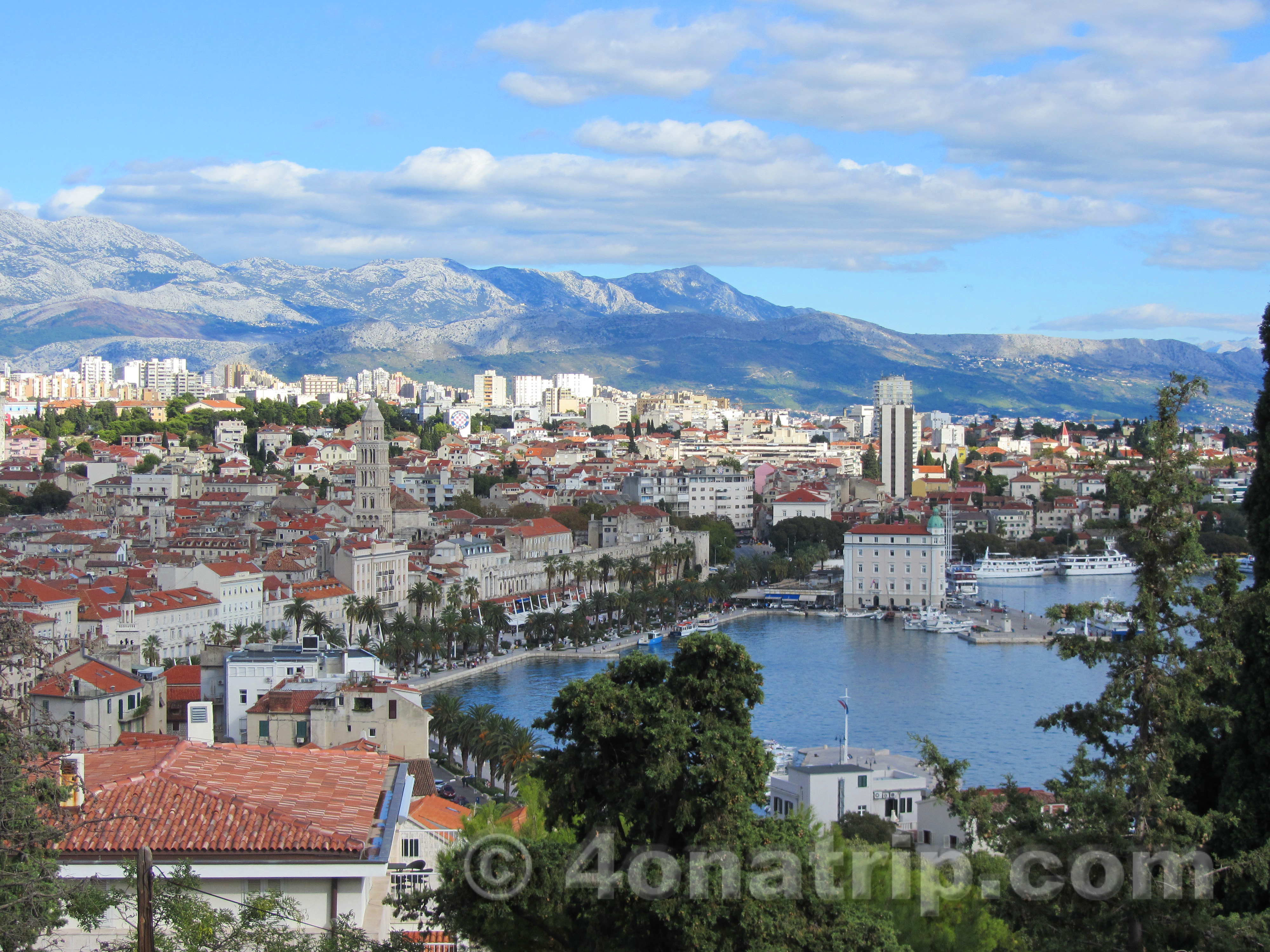 Views from Marjan in Split Croatia